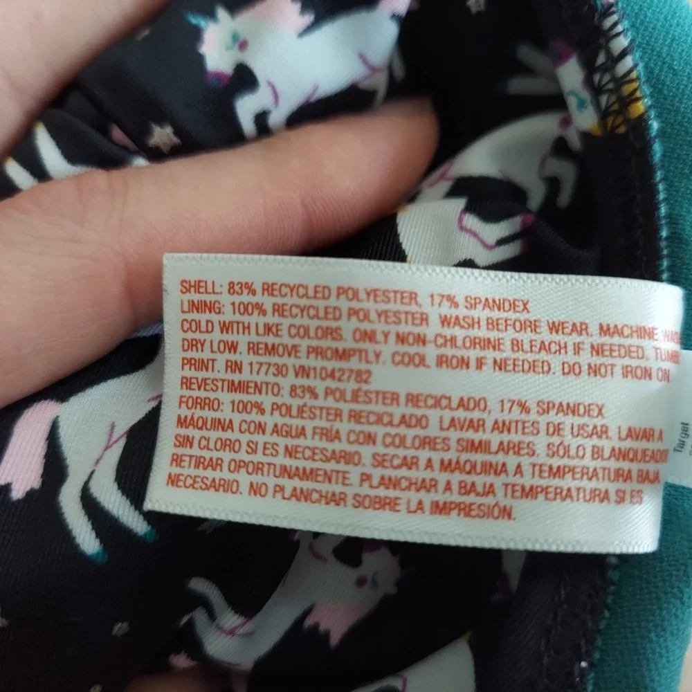 🎁 10/$25-Unicorn 1-piece bathing suit, size 2T